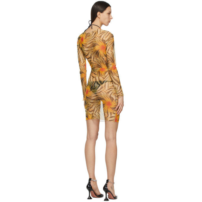 kim shui multi tie mesh dress