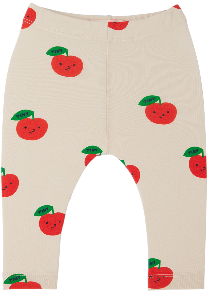 Photo: TINYCOTTONS Baby Off-White Apples Leggings