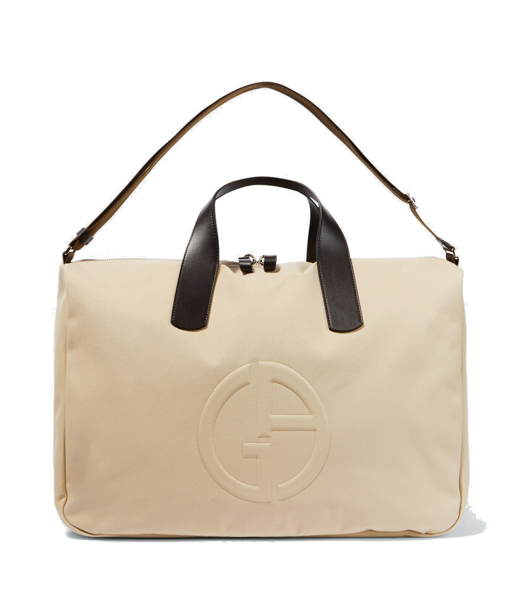 Armani Leathertrimmed canvas duffel bag Armani