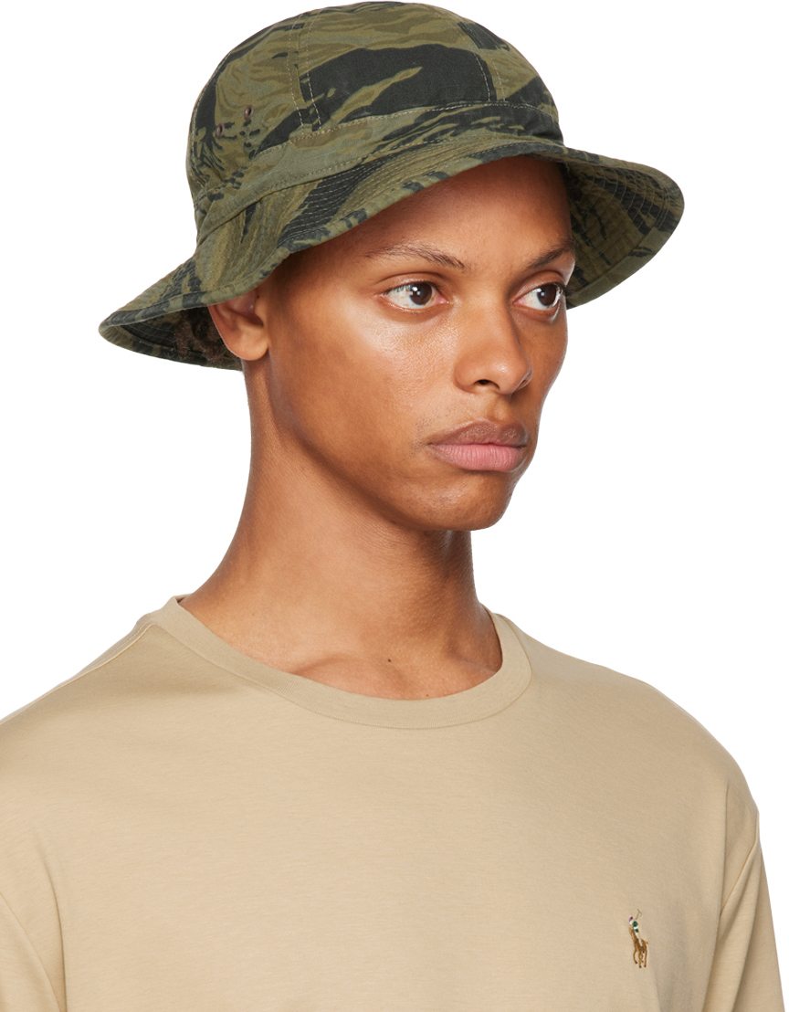 RRL Green Camo Bucket Hat RRL