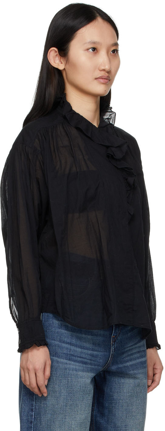 Isabel Marant Etoile Black Cotton Pamias Shirt