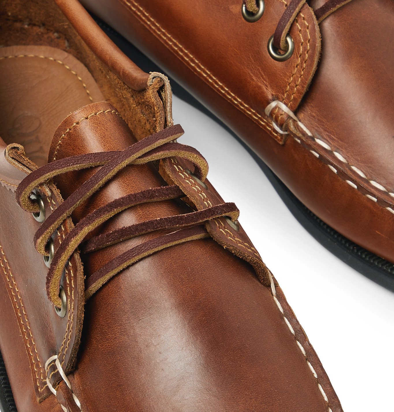 Quoddy Leather Boat Shoes Brown Quoddy