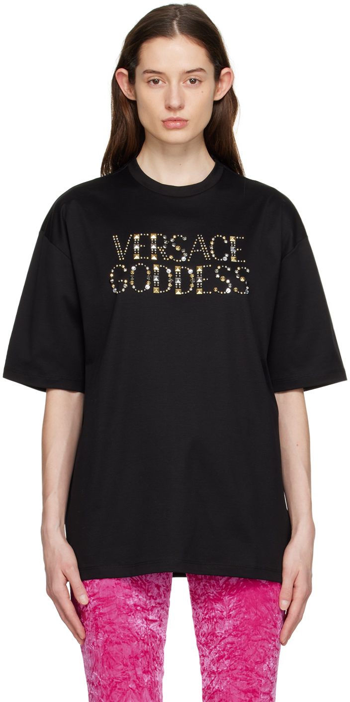 Versace Black Oversized T-Shirt Versace