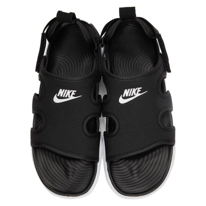 Nike Black and White Owaysis Sandals Nike