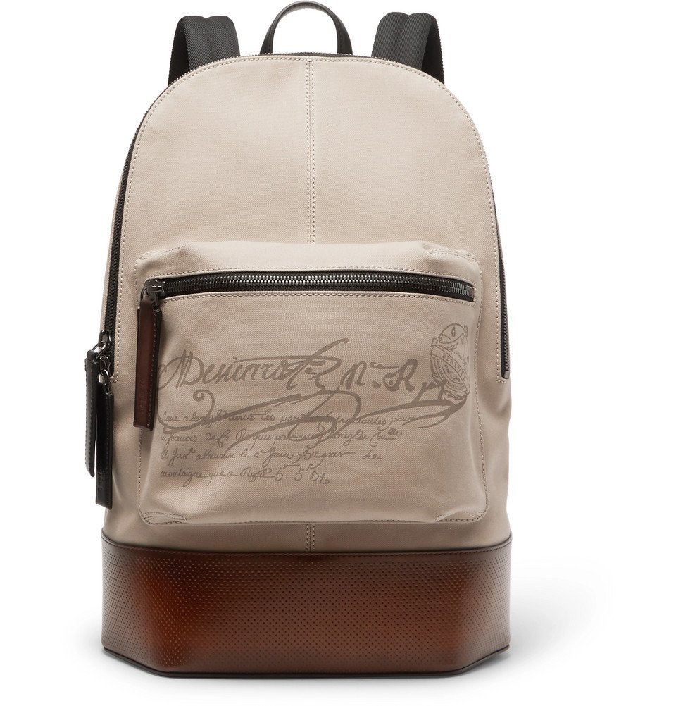 beige backpack mens