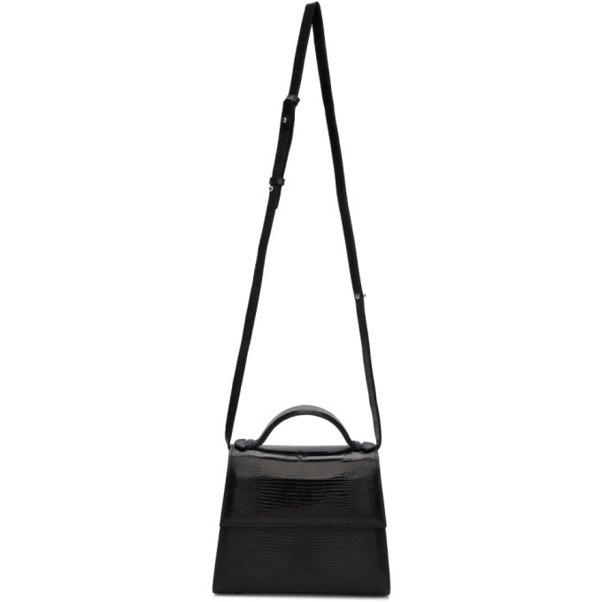 Hunting Season Black Small Lizard Top Handle Bag Hunting Season