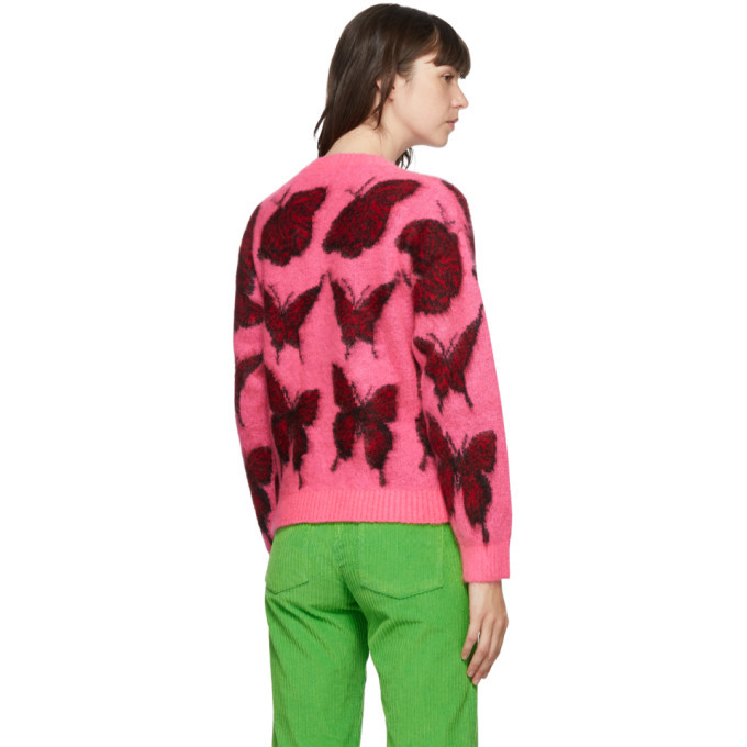 pink butterfly sweater