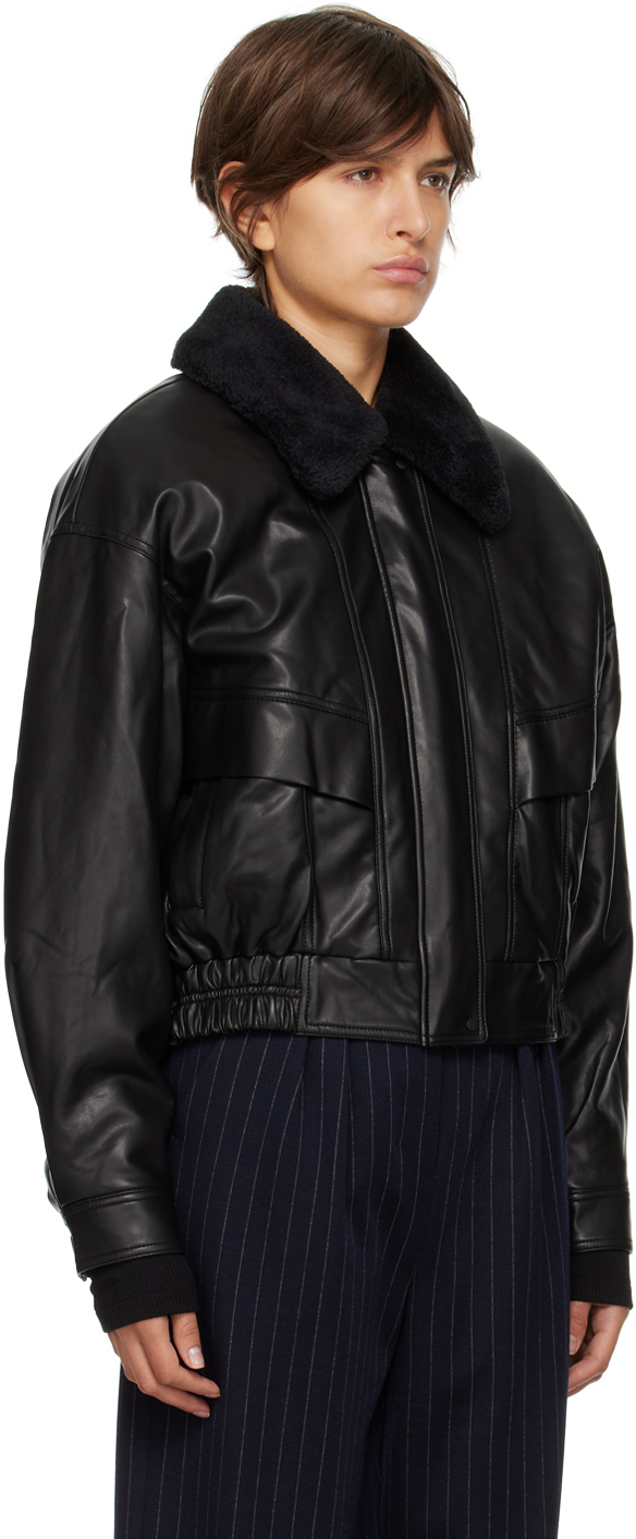 LOW CLASSIC Black Reversible Leather Jacket Low Classic