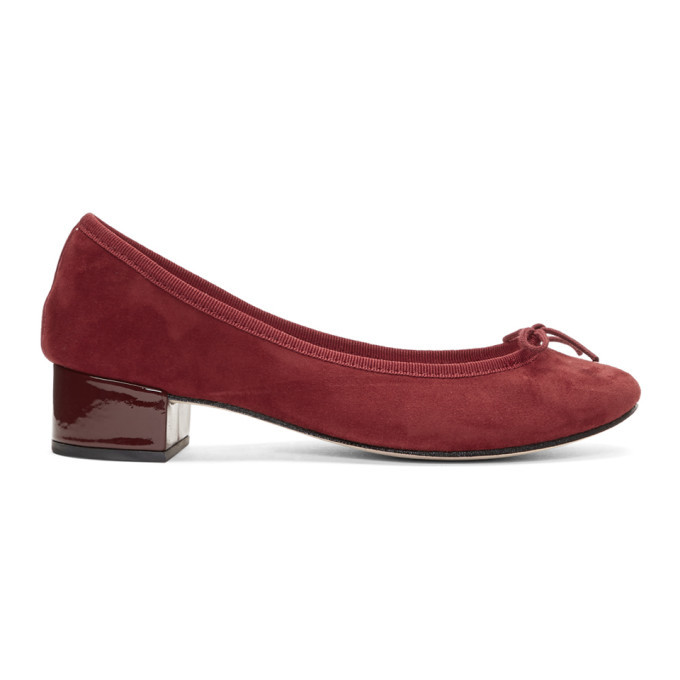 Repetto Burgundy Suede Camille 
