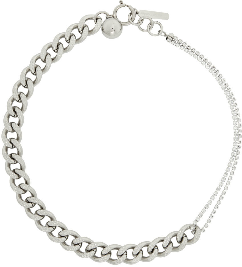 Justine Clenquet Silver Betty Choker Necklace Justine Clenquet