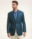Brooks Brothers Men's Madison Traditional-Fit Framed Windowpane Sport Coat | Teal