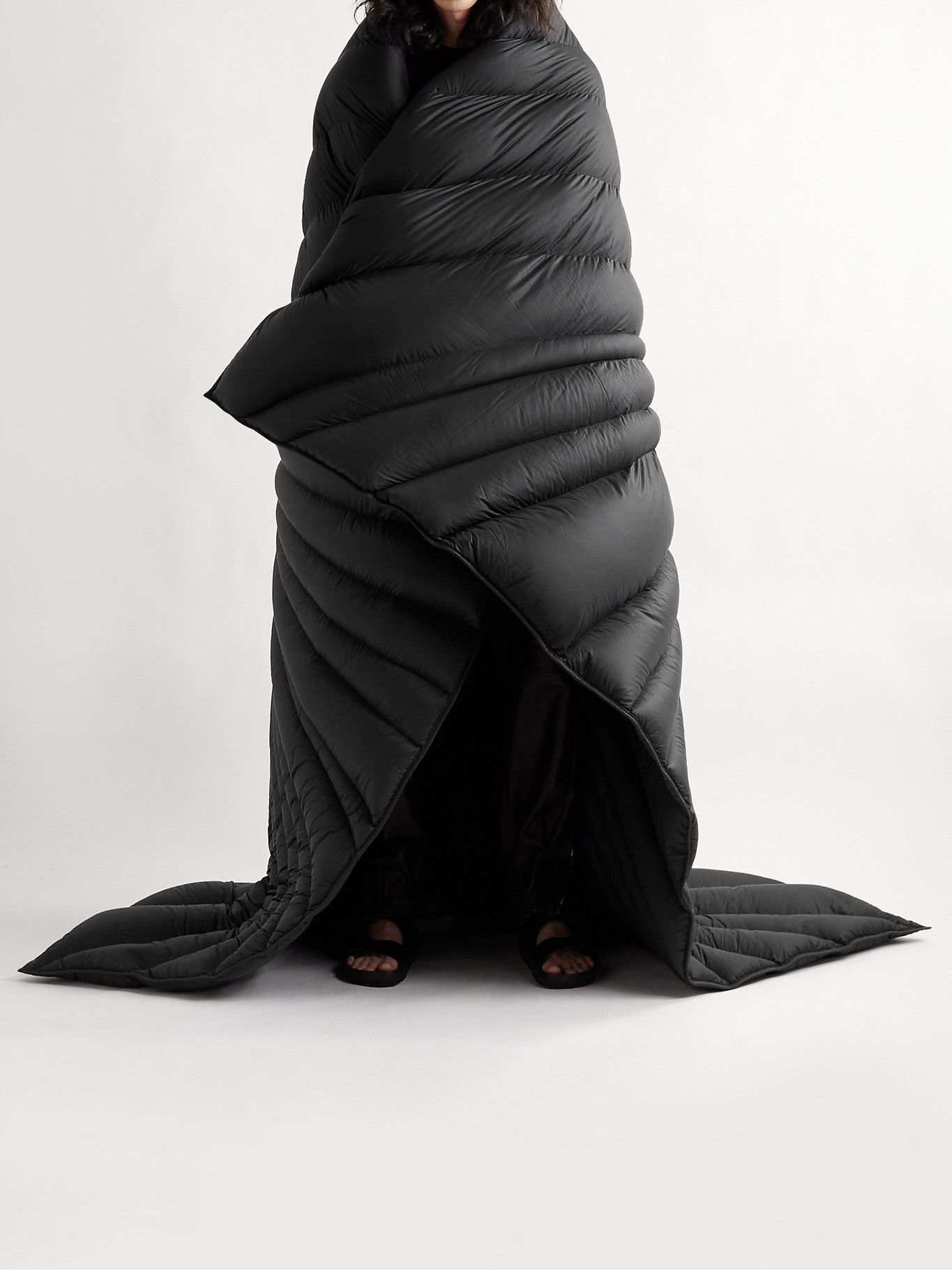 Rick Owens - Quilted Nylon Down Blanket Rick Owens