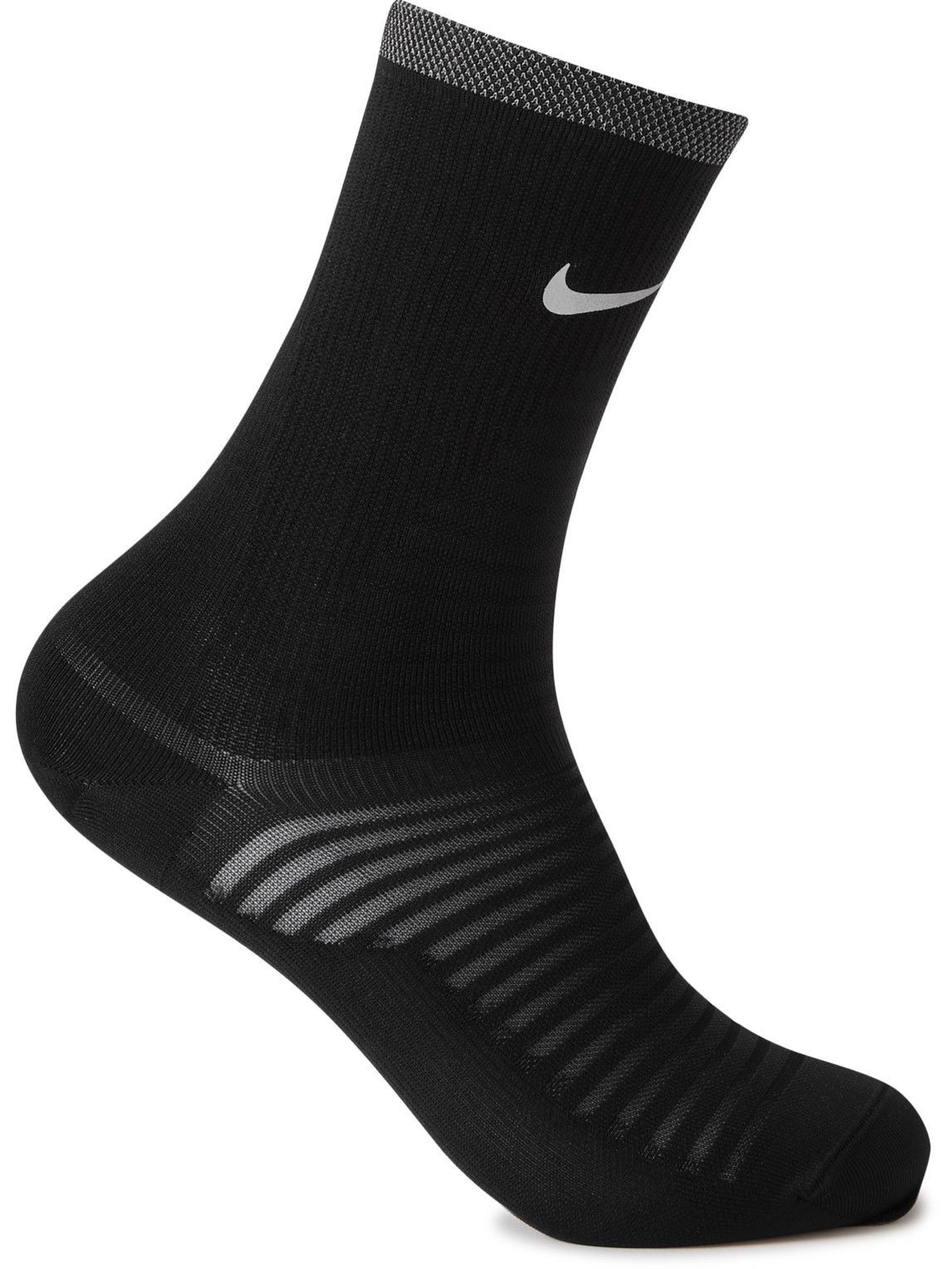 Nike Running - Spark Lightweight Stretch-Knit Socks - Black - US 8 Nike ...