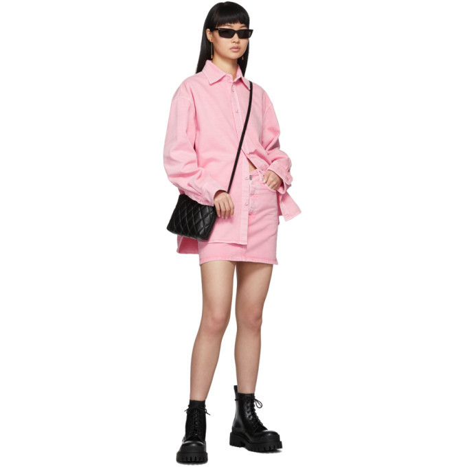 balenciaga pink denim