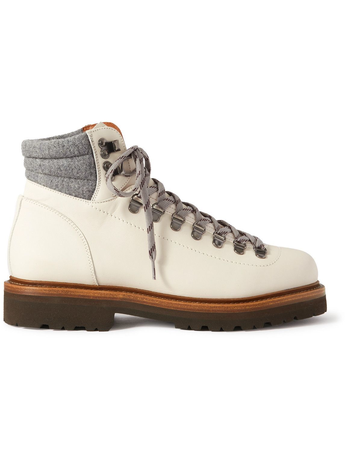 Brunello Cucinelli - Leather Boots - White Brunello Cucinelli