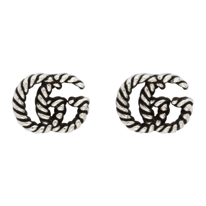 gucci silver stud earrings