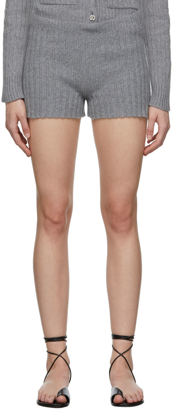 Erdem Grey Wool Kinsley Shorts Erdem 1753