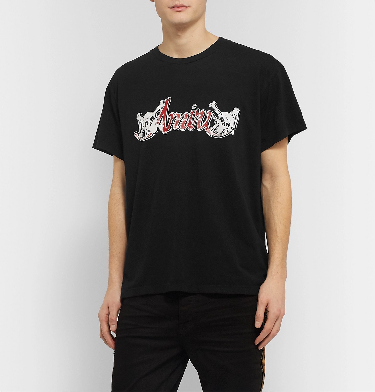 AMIRI - Mötley Crüe Logo-Print Cotton-Jersey T-Shirt - Black Amiri