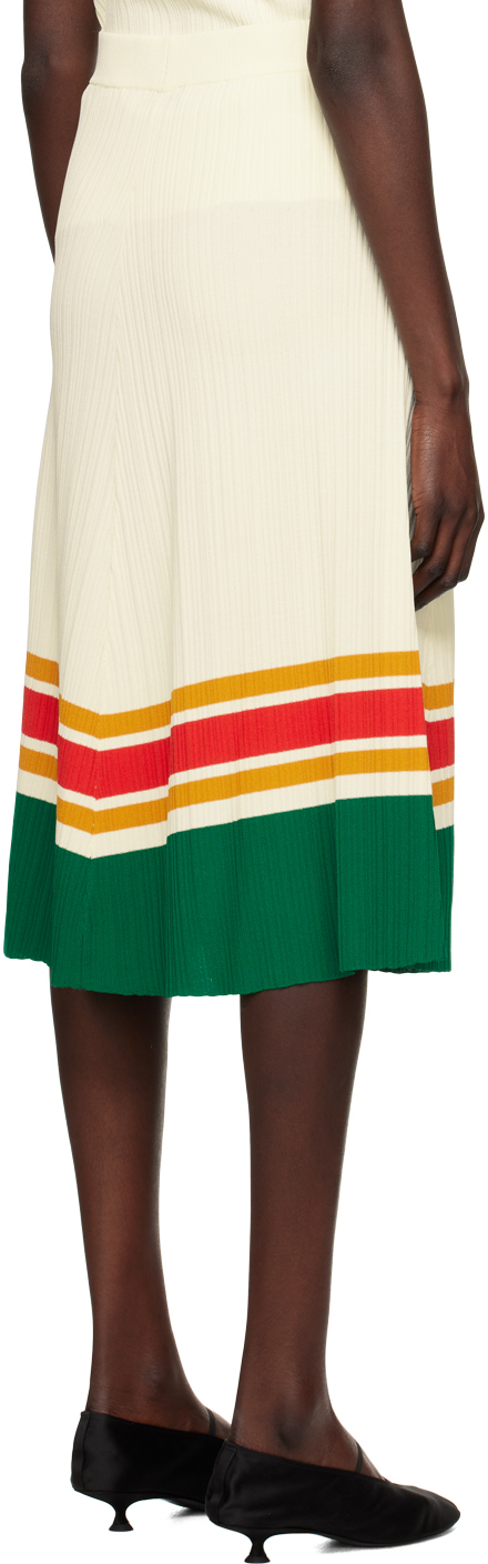 [ ] Wales Bonner Wool Midi Skirts 6524-343-1750 Black 38 [Used] [Authenticated and Guaranteed Authentic] 212900