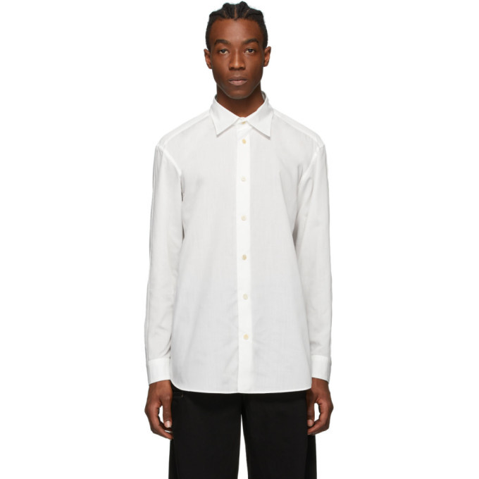 pleated white shirt mens