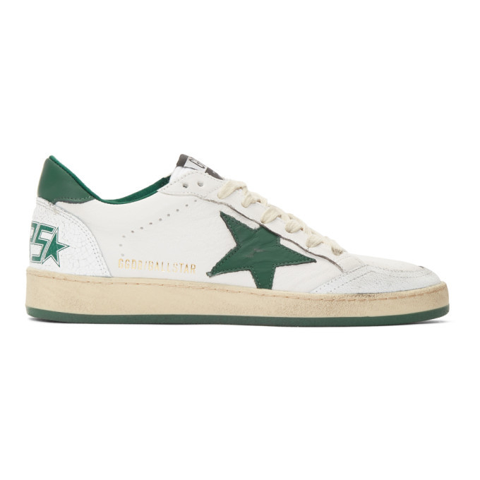golden goose white and green