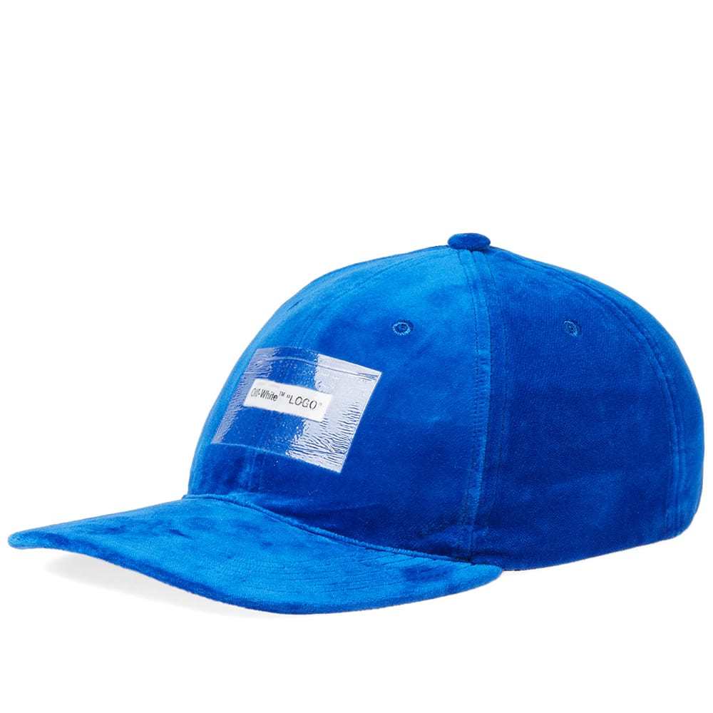 off white hat blue