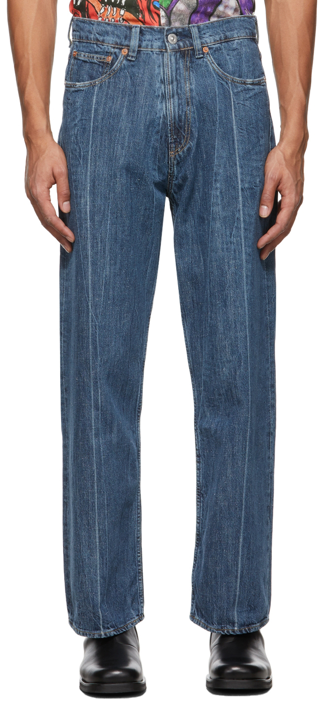 Our Legacy Blue Washed Third Cut Jeans 