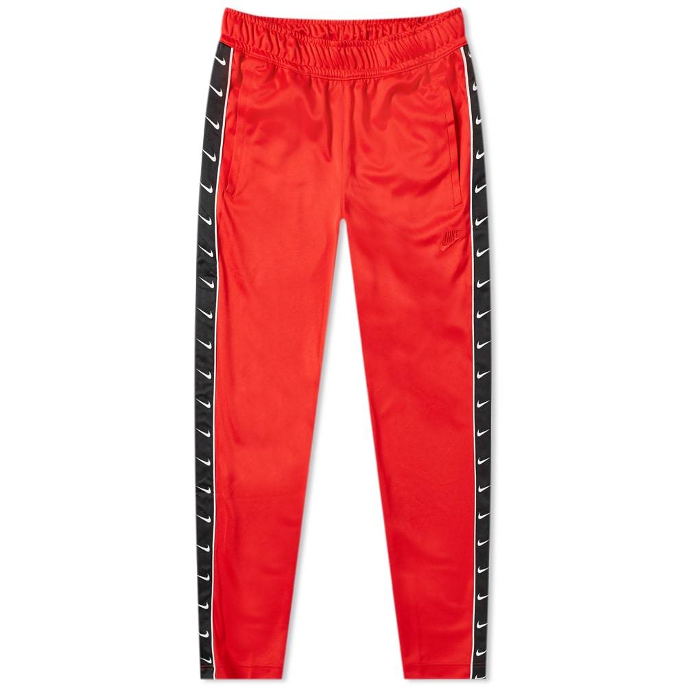 nike taped poly pant red