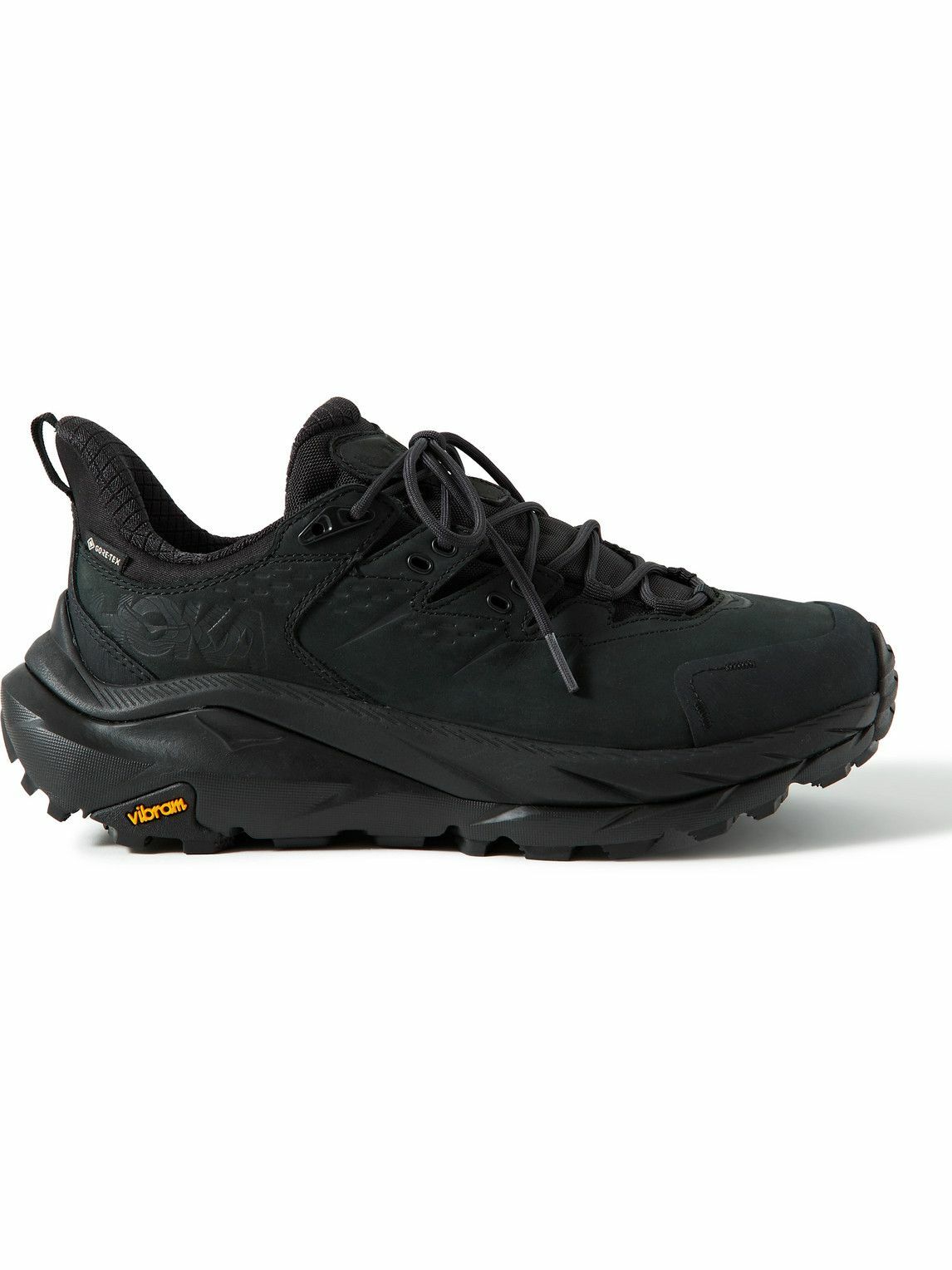 black hiking sneakers