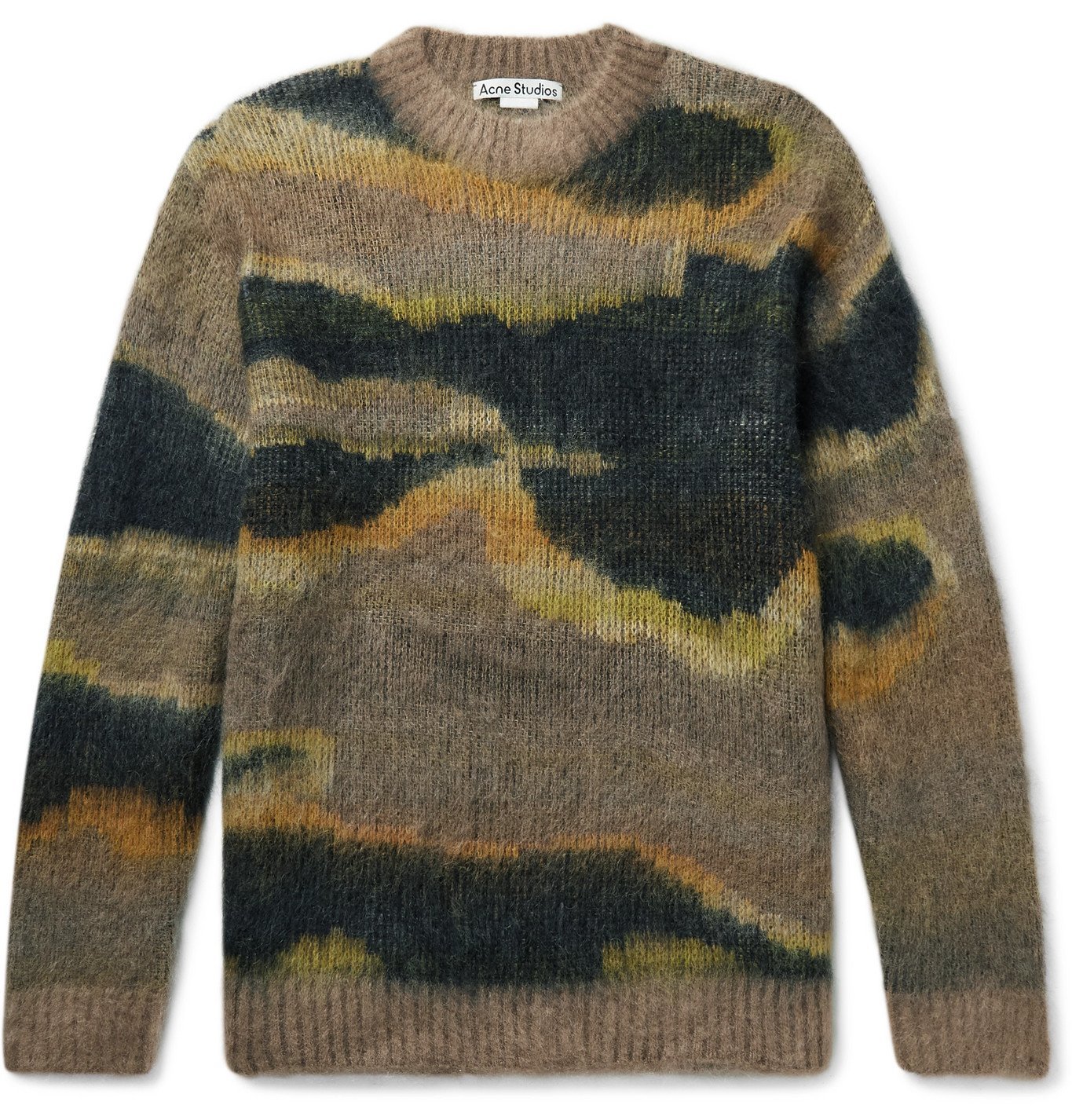 ACNE STUDIOS - Klinac Brushed Jacquard-Knit Sweater - Multi Acne