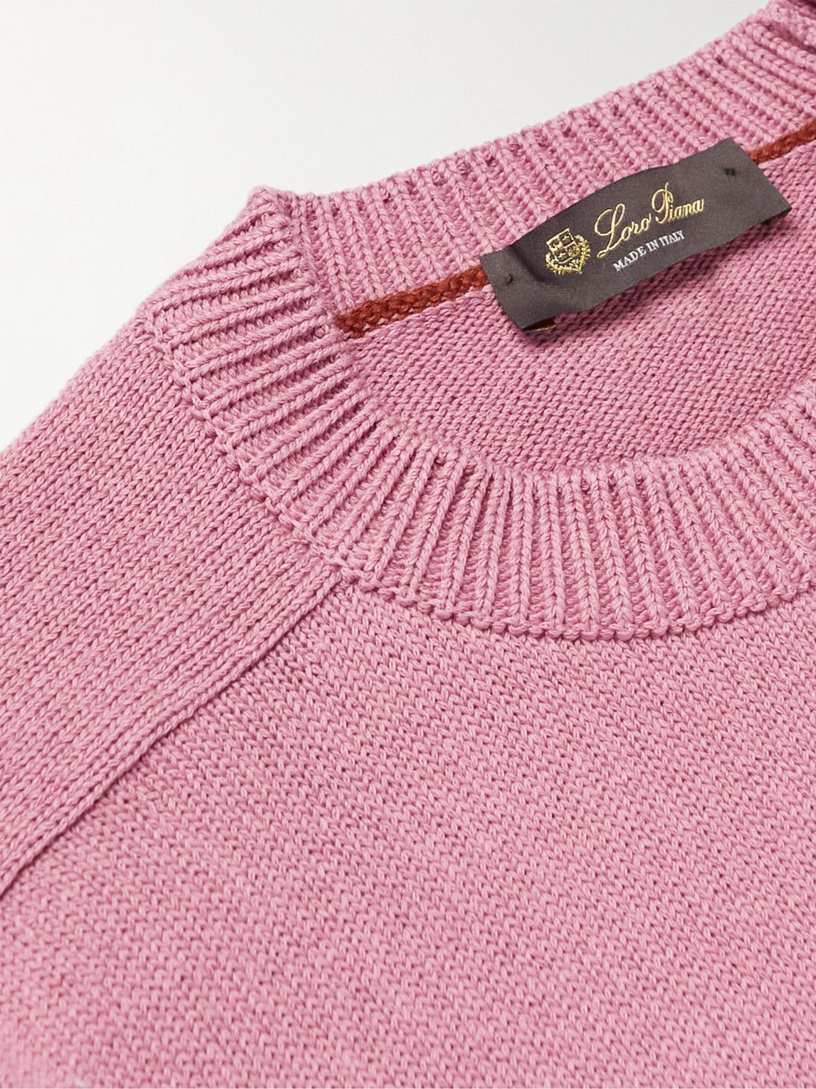 Loro Piana - Cotton and Silk-Blend Sweater - Pink Loro Piana