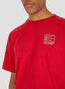Logo Print T-Shirt in Red