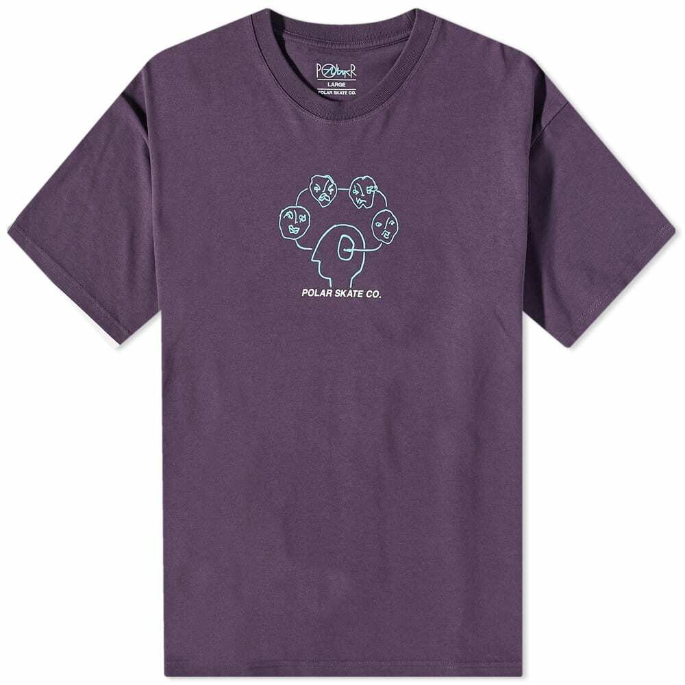 Polar Skate Co. Men's Head Space T-Shirt in Dark Violet Polar Skate Co.