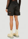 Spartan Cut-Out Shorts in Black