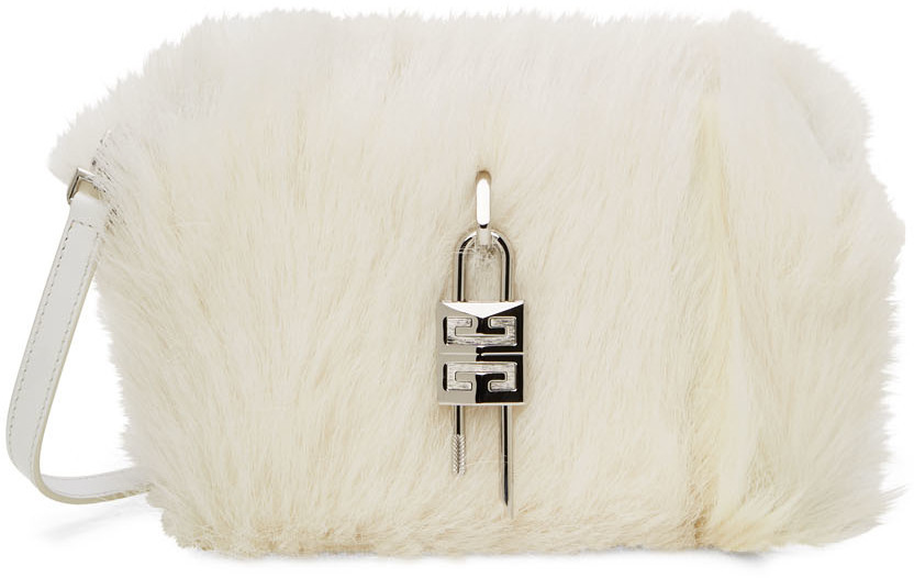 Givenchy White XS Antigona Lock Shoulder Bag Givenchy