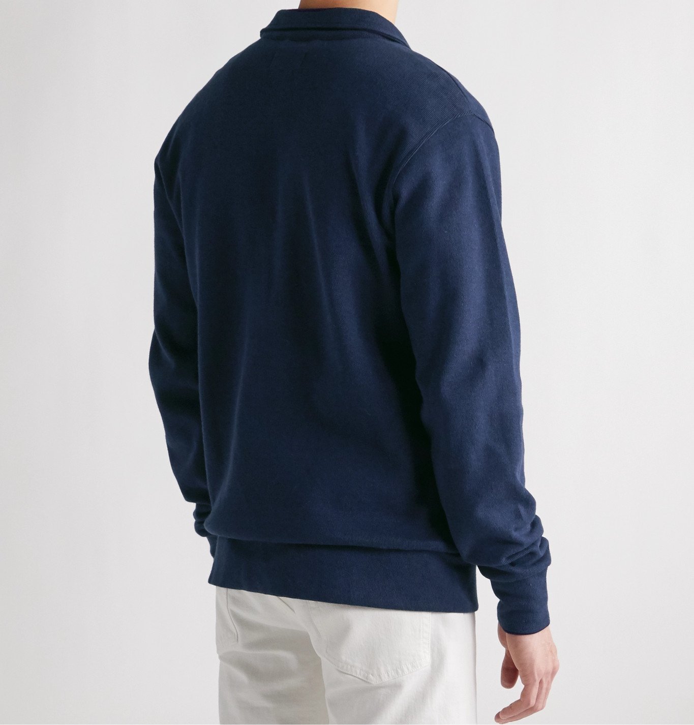 Oliver Spencer Loungewear - Milner Cotton-Blend Jersey Half-Zip ...