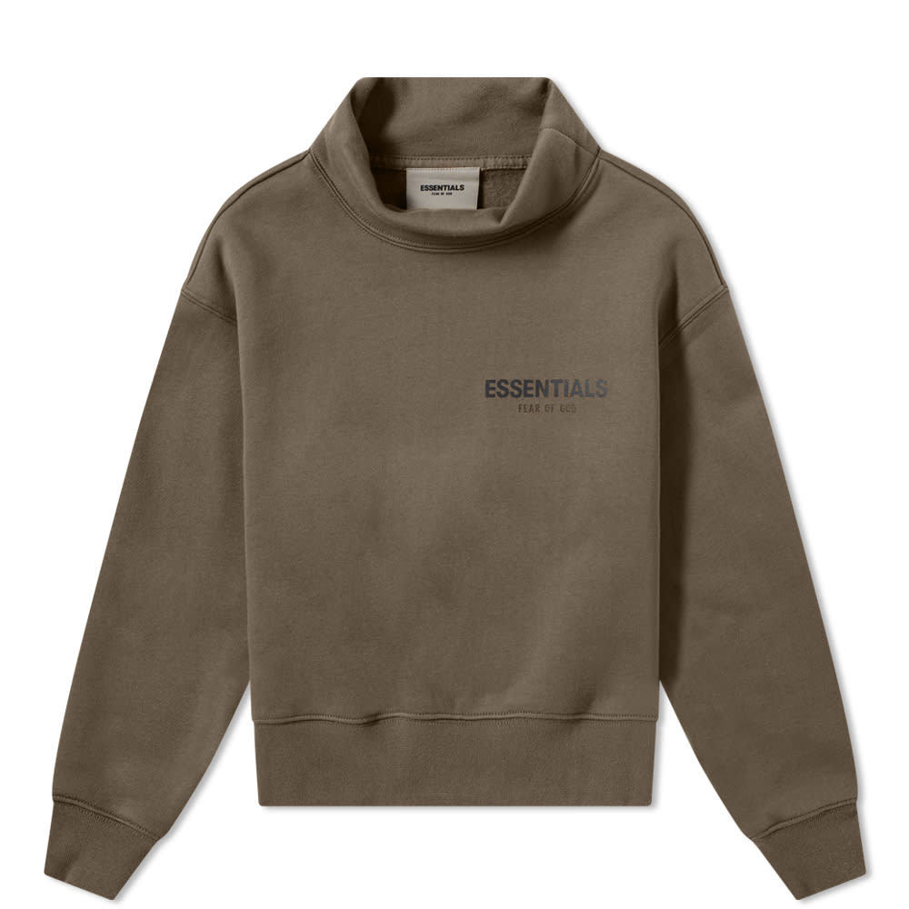 fear of god essentials mock neck sweat