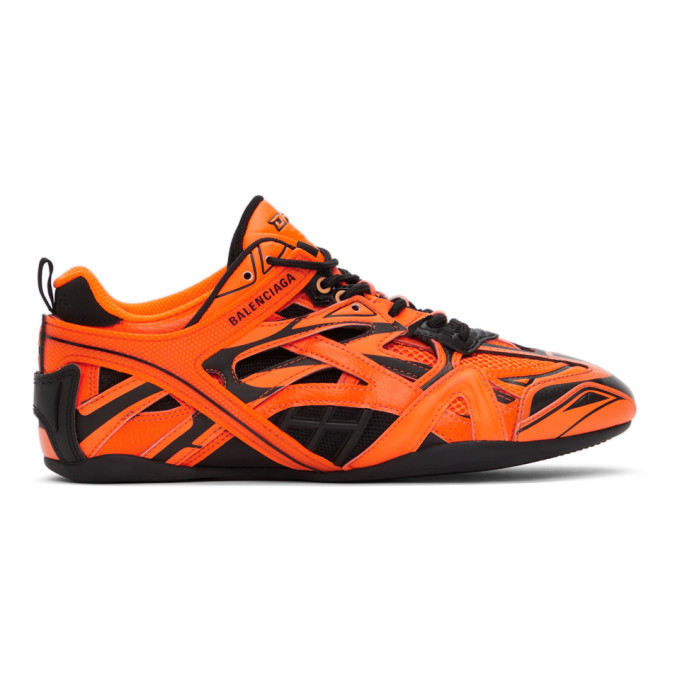 Balenciaga Orange and Black Drive Sneakers Balenciaga