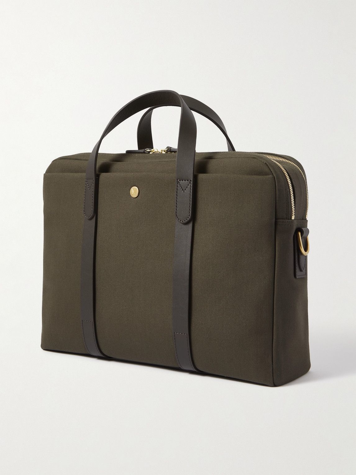 Mismo - Endeavour Leather-Trimmed Nylon Briefcase Mismo