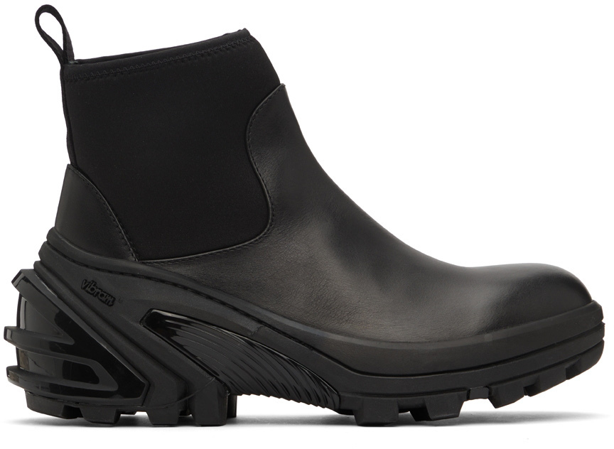 Photo: 1017 ALYX 9SM Black Leather Chelsea Boots