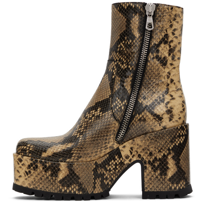 dries van noten snakeskin boots