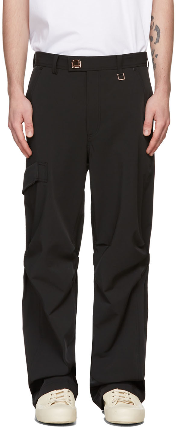 Wooyoungmi Black Twill Cargo Pants Wooyoungmi