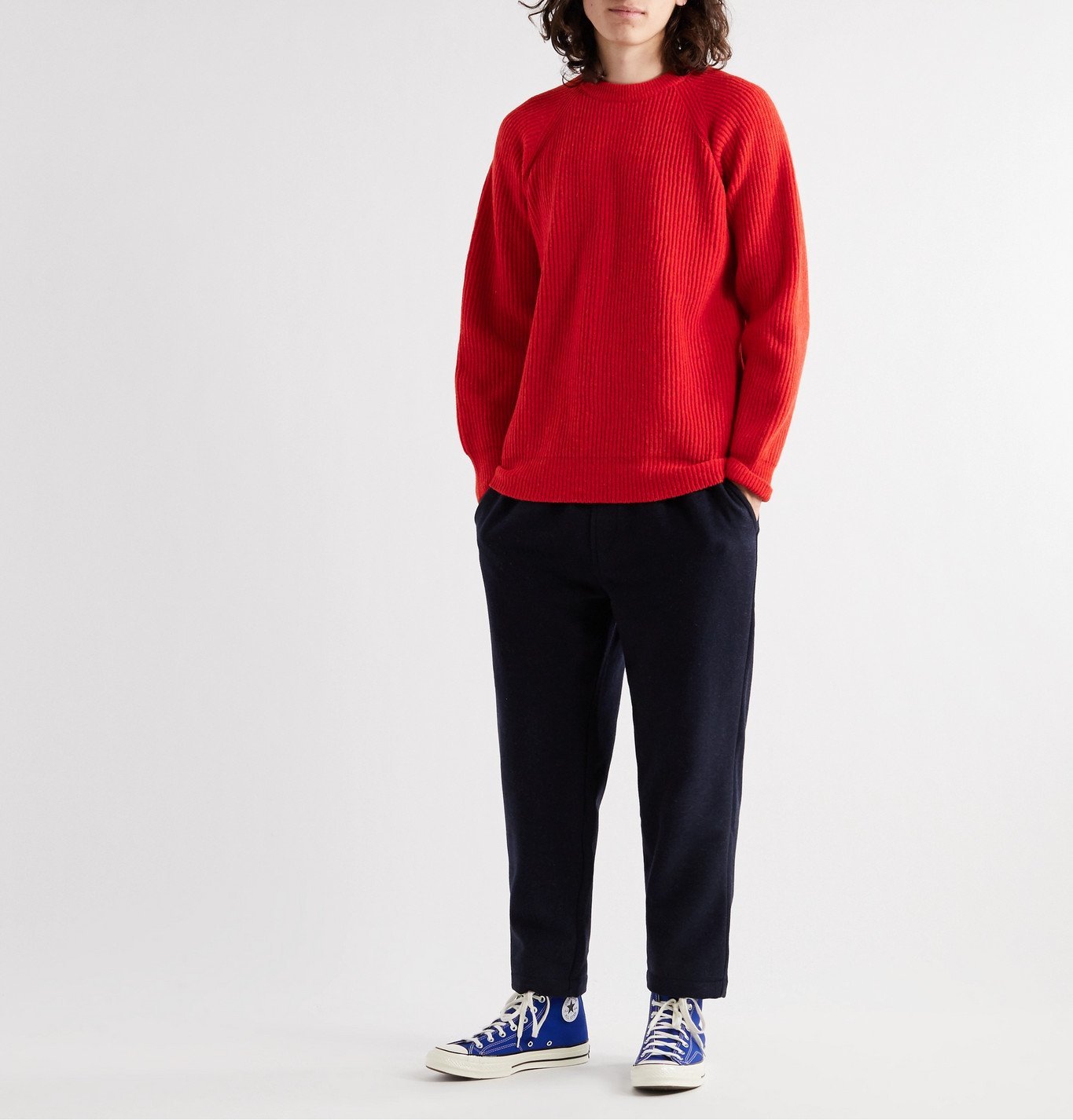Albam - Ribbed Wool Sweater - Red Albam