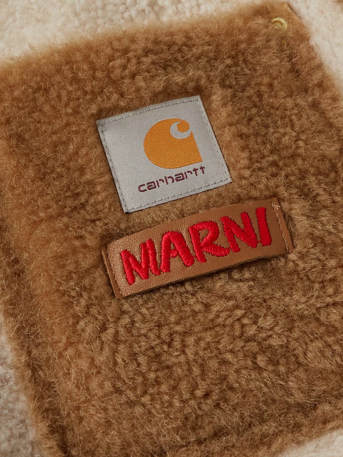 Marni - Carhartt WIP Colour-Block Reversible Shearling Shirt Jacket ...