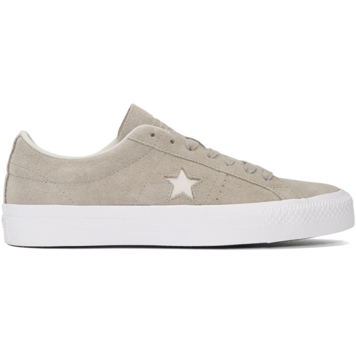 Converse Grey Suede One Star Pro OX Sneakers Converse