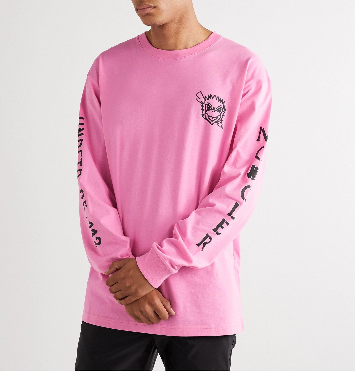 pink moncler shirt