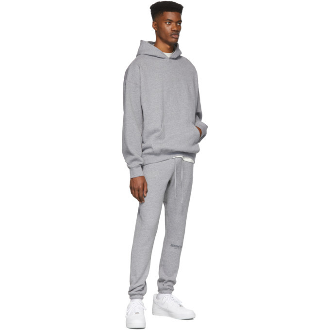 Essentials Grey Reflective Pullover Hoodie Essentials