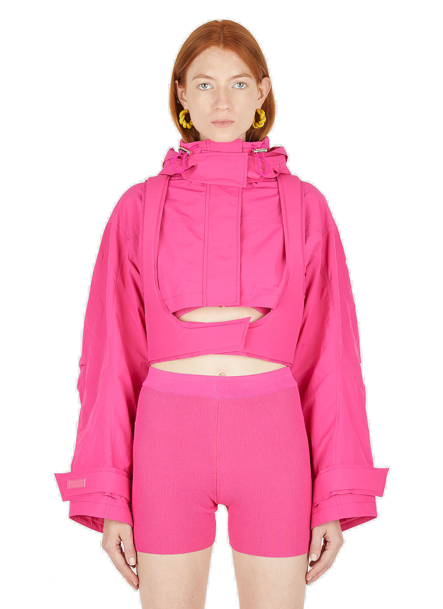 Photo: La Parka Fresa Cropped Jacket in Pink