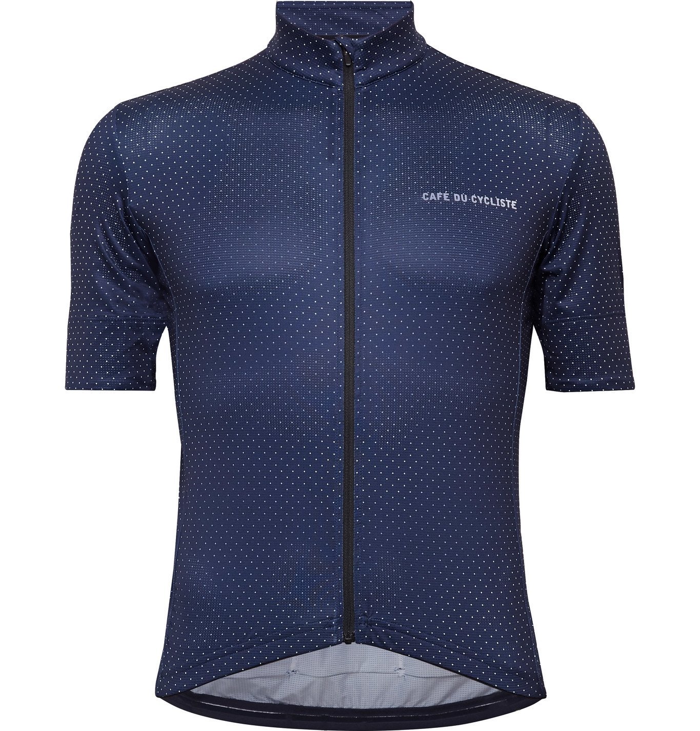 Cafe du Cycliste - Fleurette Polka-Dot Cycling Jersey - Blue Cafe du ...