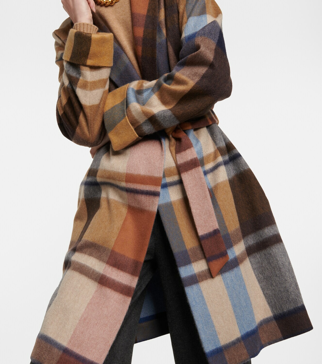 Loro Piana - Checked cashmere robe Loro Piana